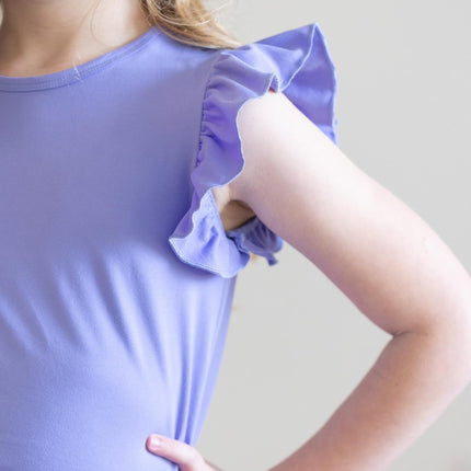 Periwinkle S/S Ruffle Tee - Dashing Nova