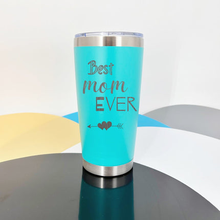 Personalized Best Mom Ever Tumblers, 20oz Stainless Steel Insulated, Birthday Mothers Day Christmas Gifts for Moms