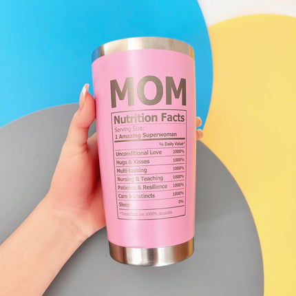 Personalized Best Mom Ever Tumblers, 20oz Stainless Steel Insulated, Birthday Mothers Day Christmas Gifts for Moms