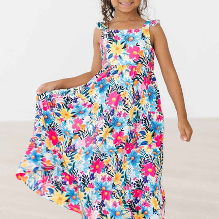 Petal Paradise Ruffle Maxi Dress