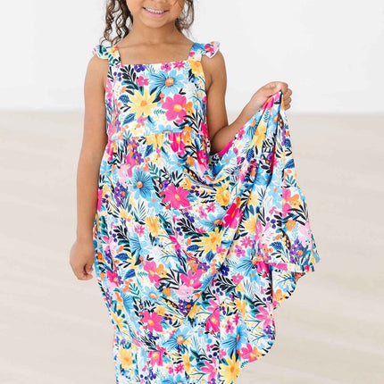 Petal Paradise Ruffle Maxi Dress