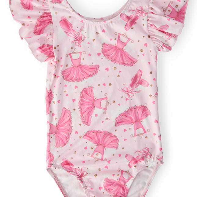Pirouette S/S Flutter Sleeve Leotard - Dashing Nova