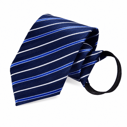 Pre - Tied Quick Knot Zipper Necktie Polyester Men's Adjustable Business Fashion Suit Accessory