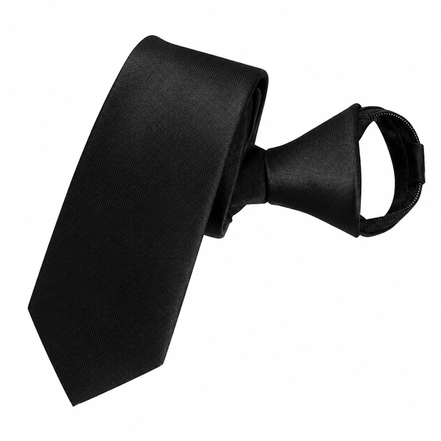Pre - Tied Quick Knot Zipper Necktie Polyester Men's Adjustable Business Fashion Suit Accessory