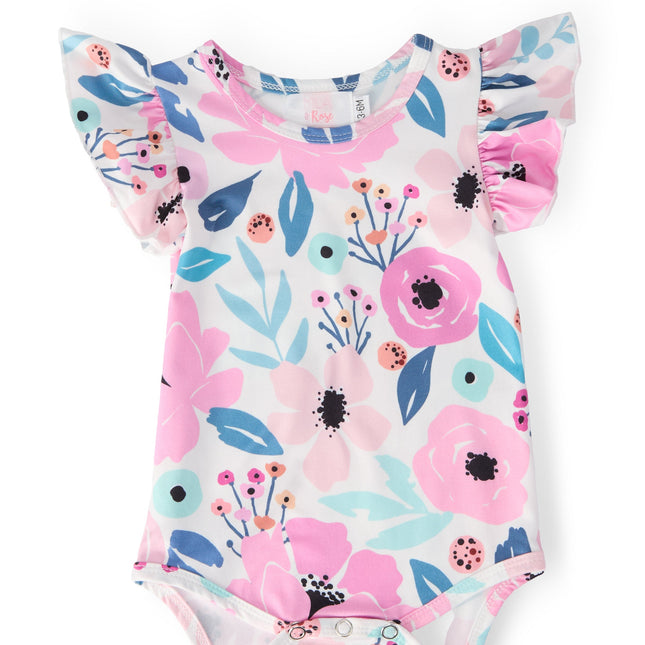 Pretty in Purple S/S Flutter Bodysuit - Dashing Nova
