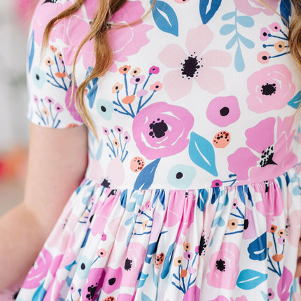 Pretty in Purple S/S Pocket Twirl Dress - Dashing Nova