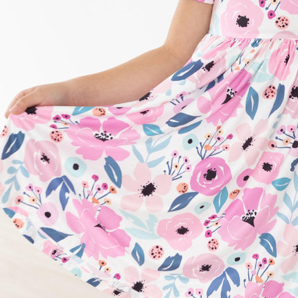 Pretty in Purple S/S Pocket Twirl Dress - Dashing Nova