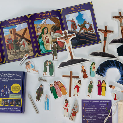 Stations of the Cross Pray & Play Set - By Saintly Heart & Brother Francis
