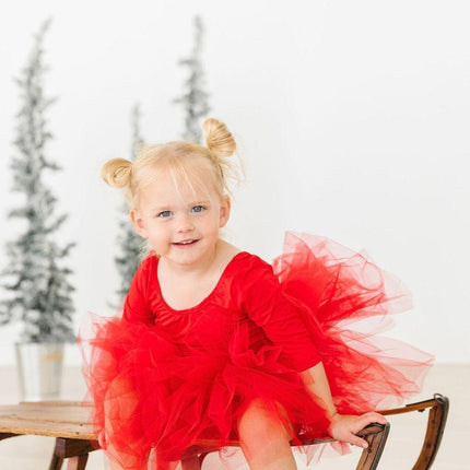 Red 3/4 Tutu Leotard - Dashing Nova
