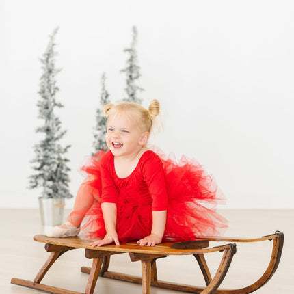 Red 3/4 Tutu Leotard - Dashing Nova