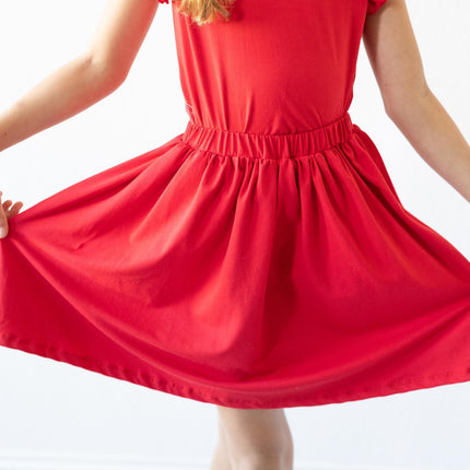 Red S/S Ruffle Tee - Dashing Nova