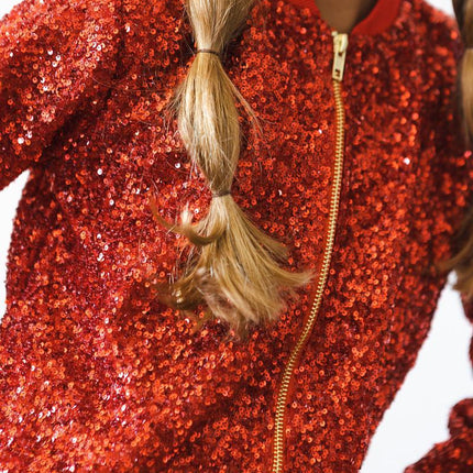 Red Sequin Jacket - Dashing Nova