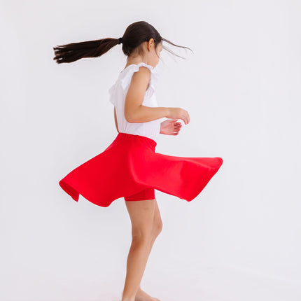 Red Twirl Skort - Dashing Nova
