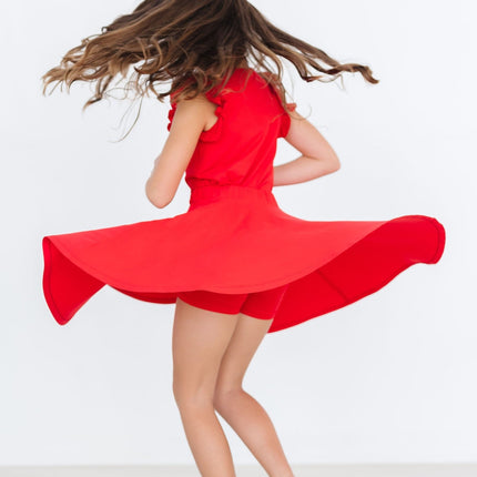 Red Twirl Skort - Dashing Nova