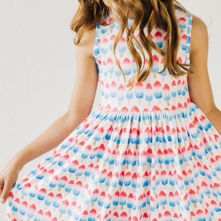 Red, White & Cute Tank Twirl Dress - Dashing Nova