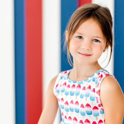 Red, White & Cute Tank Twirl Dress - Dashing Nova
