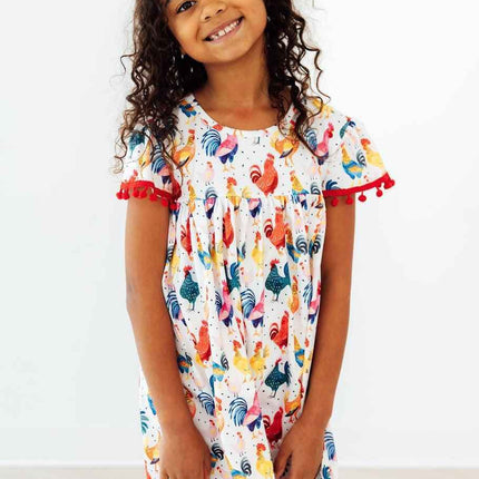 Rooster Pom Pom Dress