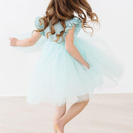 Sage Shimmer Tutu Dress - Dashing Nova