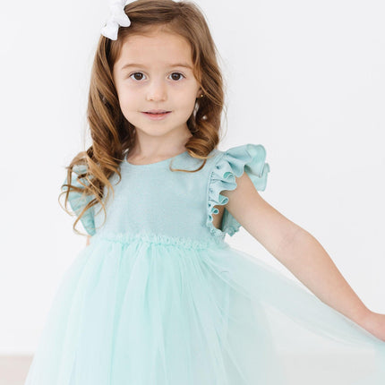 Sage Shimmer Tutu Dress - Dashing Nova