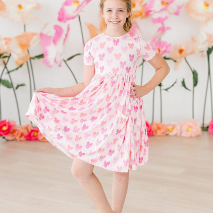 Bow Beauty S/S Pocket Twirl Dress - Dashing Nova