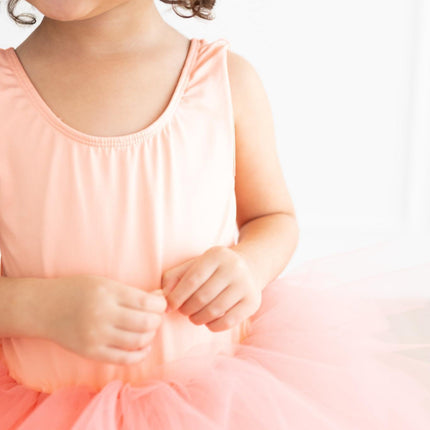 Bright Peach Tank Tutu Leotard - Dashing Nova