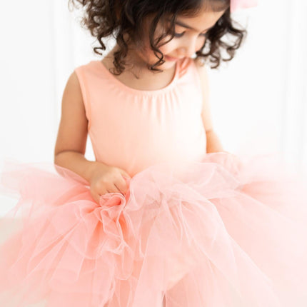 Bright Peach Tank Tutu Leotard - Dashing Nova