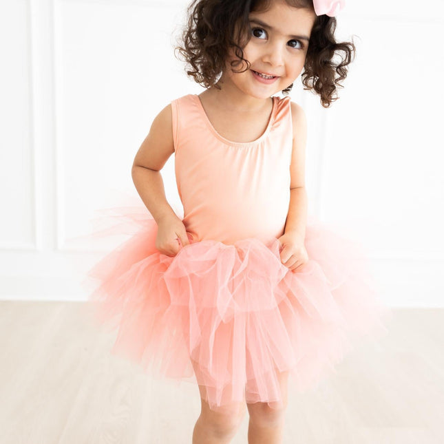 Bright Peach Tank Tutu Leotard - Dashing Nova