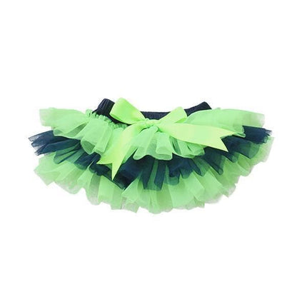 SALE Game Day Navy and Neon Green Ruffle Tutu Bloomer - Dashing Nova