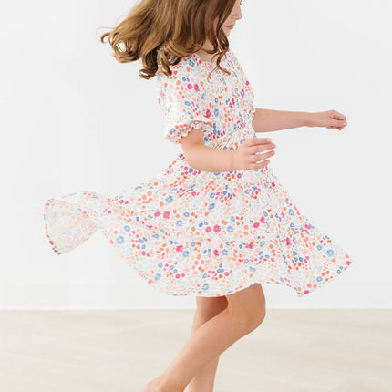 SALE Meadow Magic Smocked Ruffle Dress - Dashing Nova