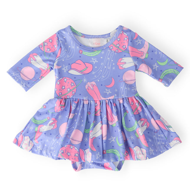 SALE Neon Moon 3/4 Sleeve Twirl Bodysuit - Dashing Nova