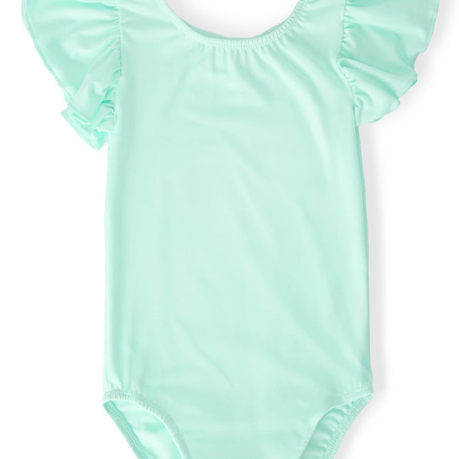 SALE Pastel Green S/S Flutter Sleeve Leotard - Dashing Nova