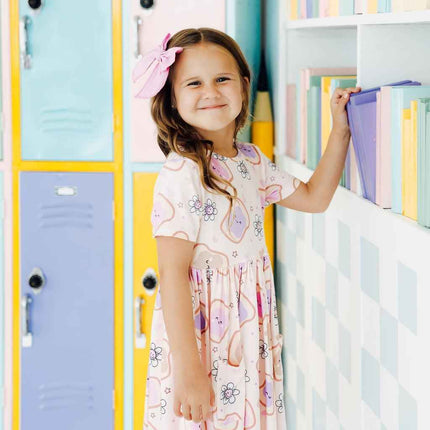 Peanut Butter Jelly Time S/S Pocket Twirl Dress