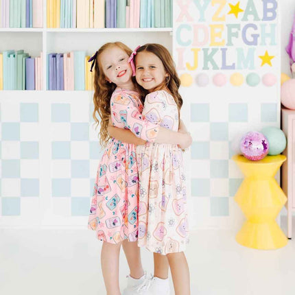 Peanut Butter Jelly Time S/S Pocket Twirl Dress