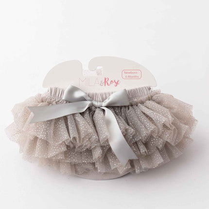 SALE Silver Glitter Ruffle Tutu Bloomer