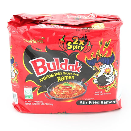 Samyang Buldak Ramen Carbonara Hot Chicken Flavor Variety Korean Spicy Noodle 5pk