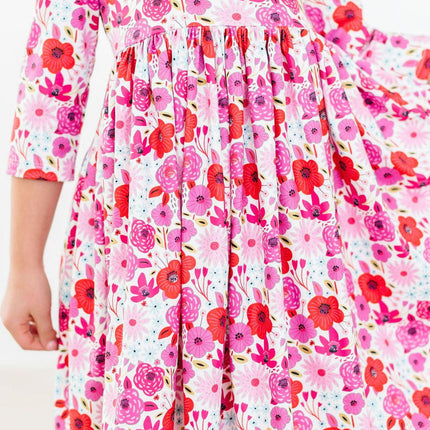 Secret Garden 3/4 Pocket Twirl Dress - Dashing Nova