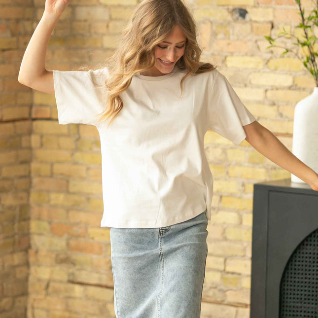 Short Sleeve White Essential Relaxed T-shirt