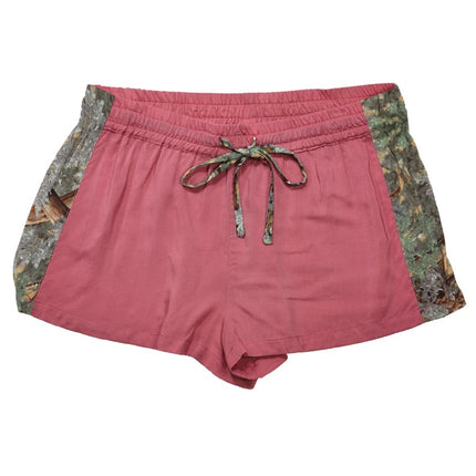 Women's Camo Sleep Shorts - Aztec Hunting Loungewear - Wilderness Dreams