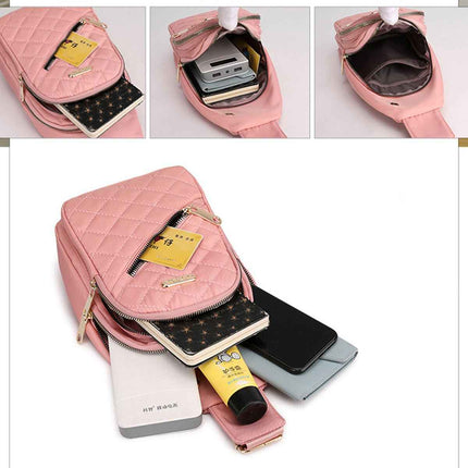 Women's Shoulder Sling Bag - Nylon Adjustable Strap Crossbody Purse