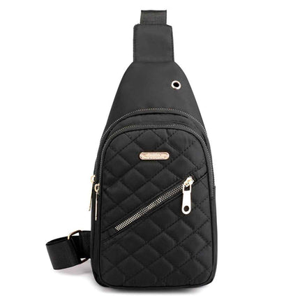 Women's Shoulder Sling Bag - Nylon Adjustable Strap Crossbody Purse