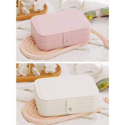 Small Jewelry Organizer Box Travel Case for Rings and Earrings