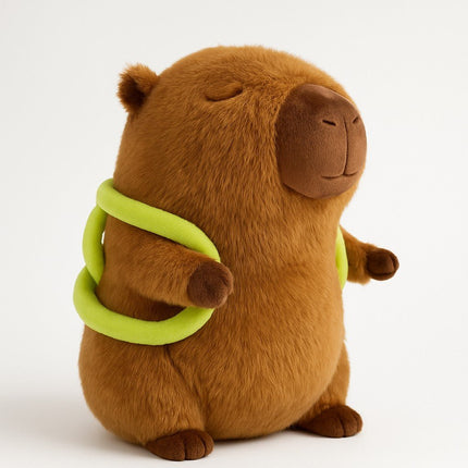 Soft Capybara Plush Toy with Turtle Backpack – Kid - Friendly Gift