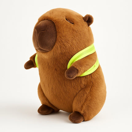 Soft Capybara Plush Toy with Turtle Backpack – Kid - Friendly Gift
