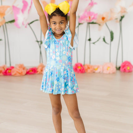 Springtime Splendor S/S Twirl Leotard - Dashing Nova