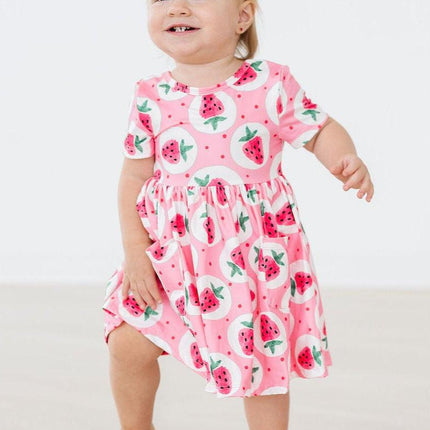 Strawberry Fields S/S Pocket Twirl Dress - Dashing Nova