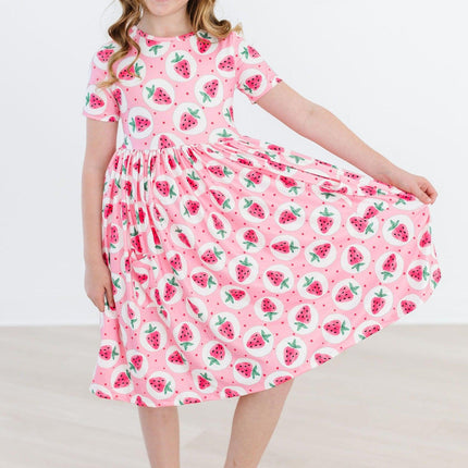 Strawberry Fields S/S Pocket Twirl Dress - Dashing Nova