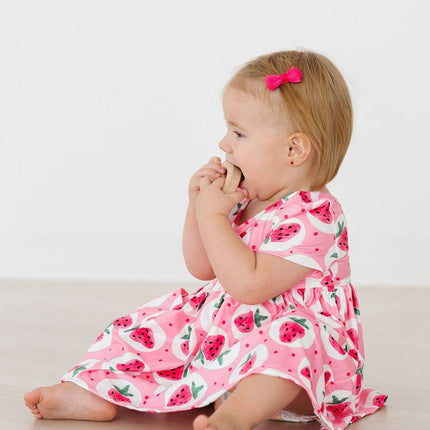 Strawberry Fields S/S Pocket Twirl Dress - Dashing Nova