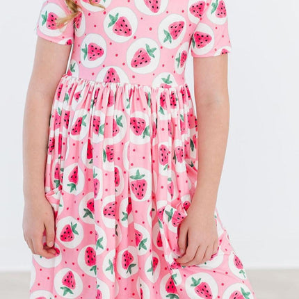Strawberry Fields S/S Pocket Twirl Dress - Dashing Nova