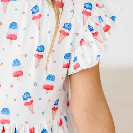 Summer Sweets Flutter Sleeve Twirl Dress