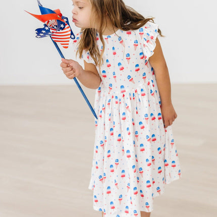Summer Sweets Flutter Sleeve Twirl Dress - Dashing Nova